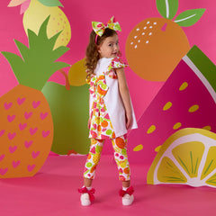 ADEE Tutti Frutti Print Handbag Legging Set