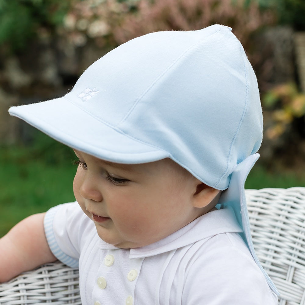 Baby Blue Suncap with detachable flap Baby Blue Suncap with detachable flap
