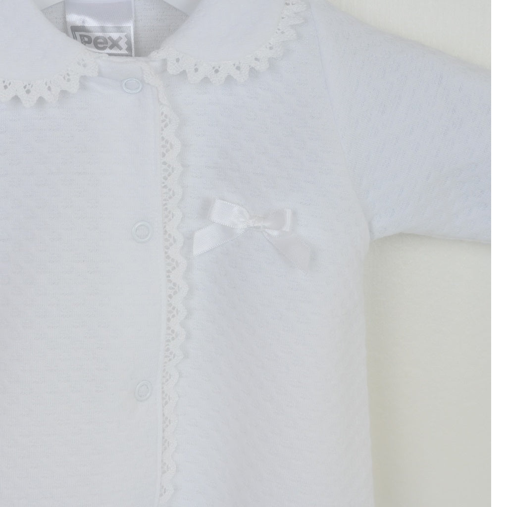 PEX Abigail Sleepsuit White PEX Abigail Sleepsuit White