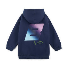 BONINI Sparkle Oversized Hoodie Navy