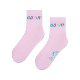 BONINI Twirl Pink Sport Socks