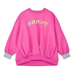 BONINI by ADee The Adapt sweatshirt features a graphic design front logo. Made from super soft cotton sweat, it features an oversize design and branded elasticated cuffs. Hot Pink