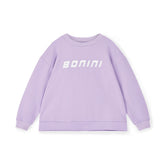 BONINI by ADee The Aspire sweatshirt, features a printed logo artwork. Made from super soft cotton sweat, it features an oversize design. Lilac Bloom