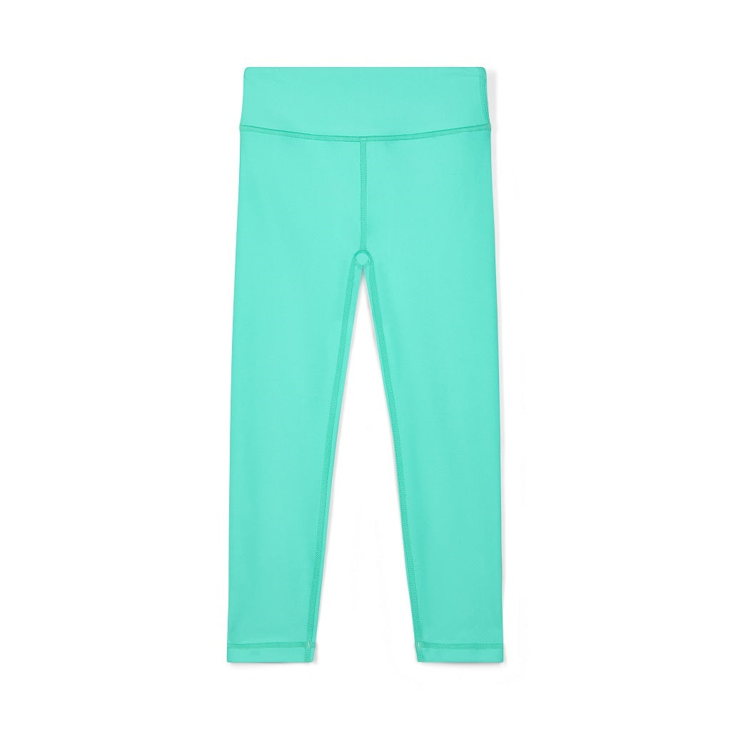 BONINI The Aspire Leggings feature their classic sport style and printed logo artwork on the back of the waistband. Bold Mint
