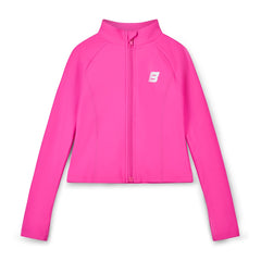 BONINI by ADee A sleek and sporty essential, the Aspire Zipper is designed for both comfort and style. Featuring a fitted silhouette with thumb holes and signature Bonini detailing. Pair with matching pieces for a coordinated look. Hot Pink