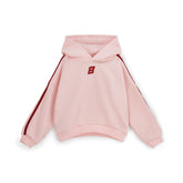 BONINI by ADee The Revive Hoodie features a relaxed fit with a cropped silhouette. Finished with signature Bonini branding, it’s perfect for layering or pairing with matching pieces for an effortless everyday look. Light Pink