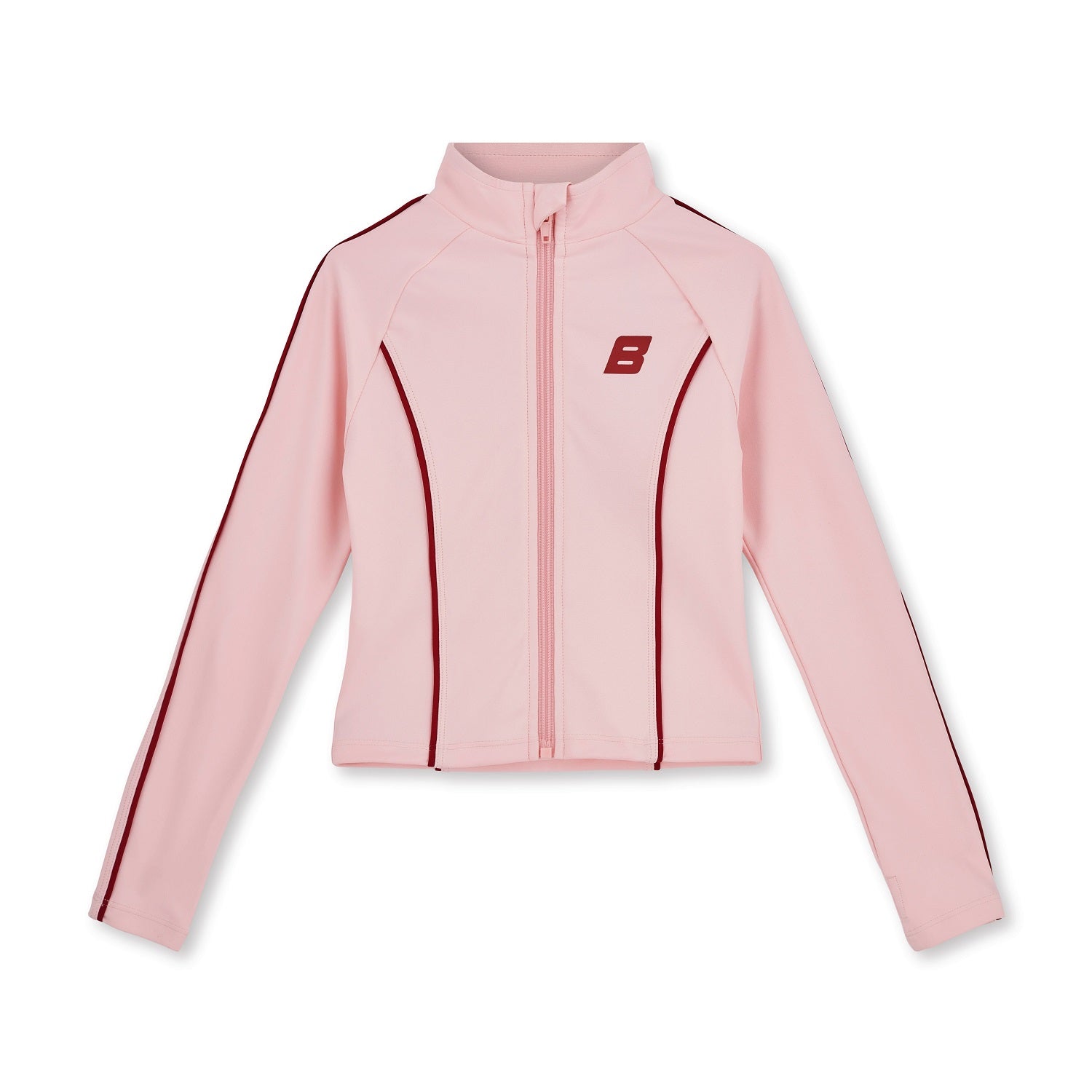 BONINI by ADee The Revive Zipper is designed with a fitted silhouette and clean panel detailing. Finished with signature Bonini branding, it’s ideal for both active days and off-duty styling. Light Pink