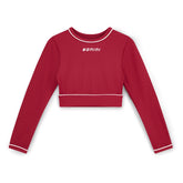 BONINI by ADee The Revive Long Sleeve Crop Top features a cropped fit with a comfortable feel. Finished with Bonini branding, it’s perfect for pairing with matching pieces. Burgundy