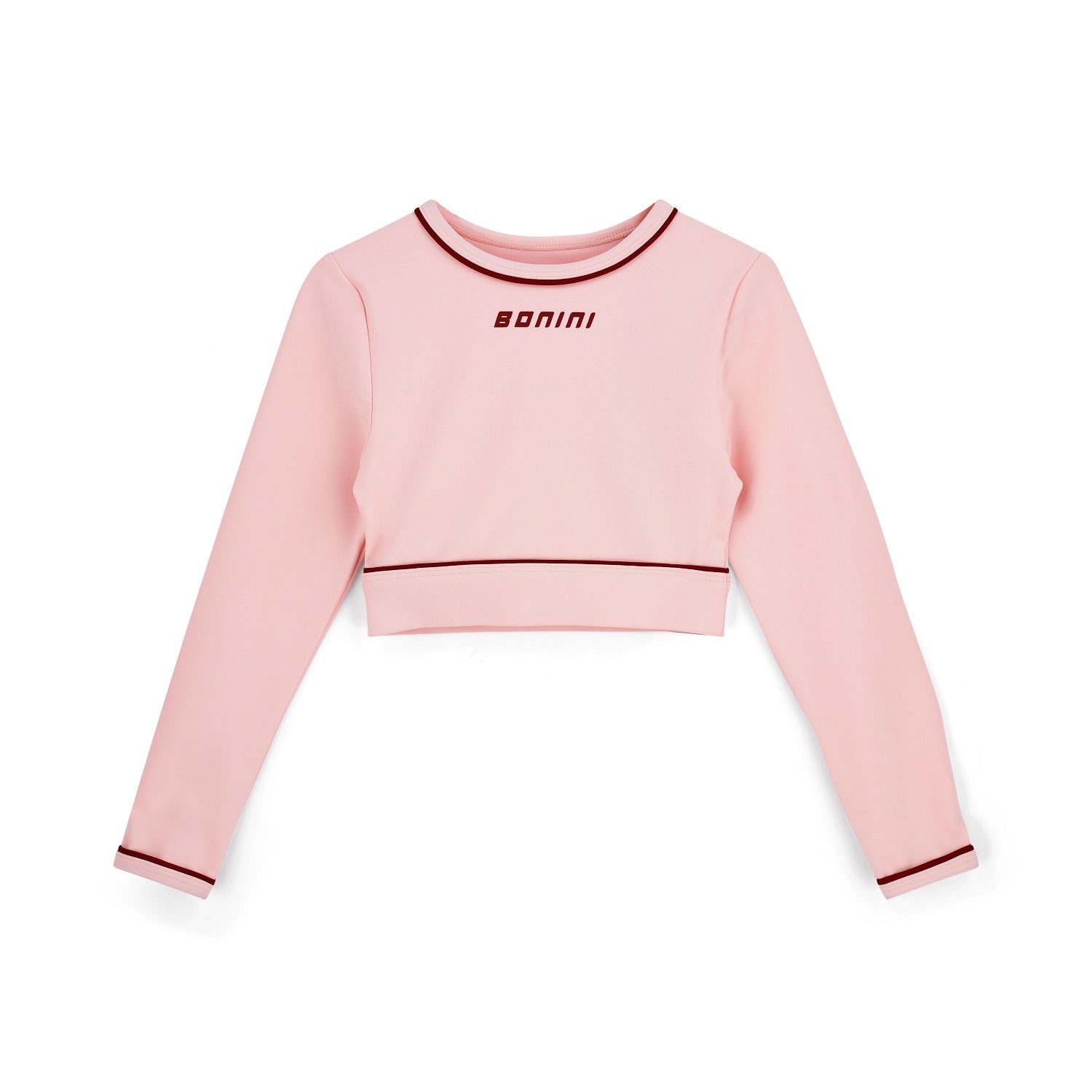 BONINI by ADee The Revive Long Sleeve Crop Top features a cropped fit with a comfortable feel. Finished with Bonini branding, it’s perfect for pairing with matching pieces. Light Pink