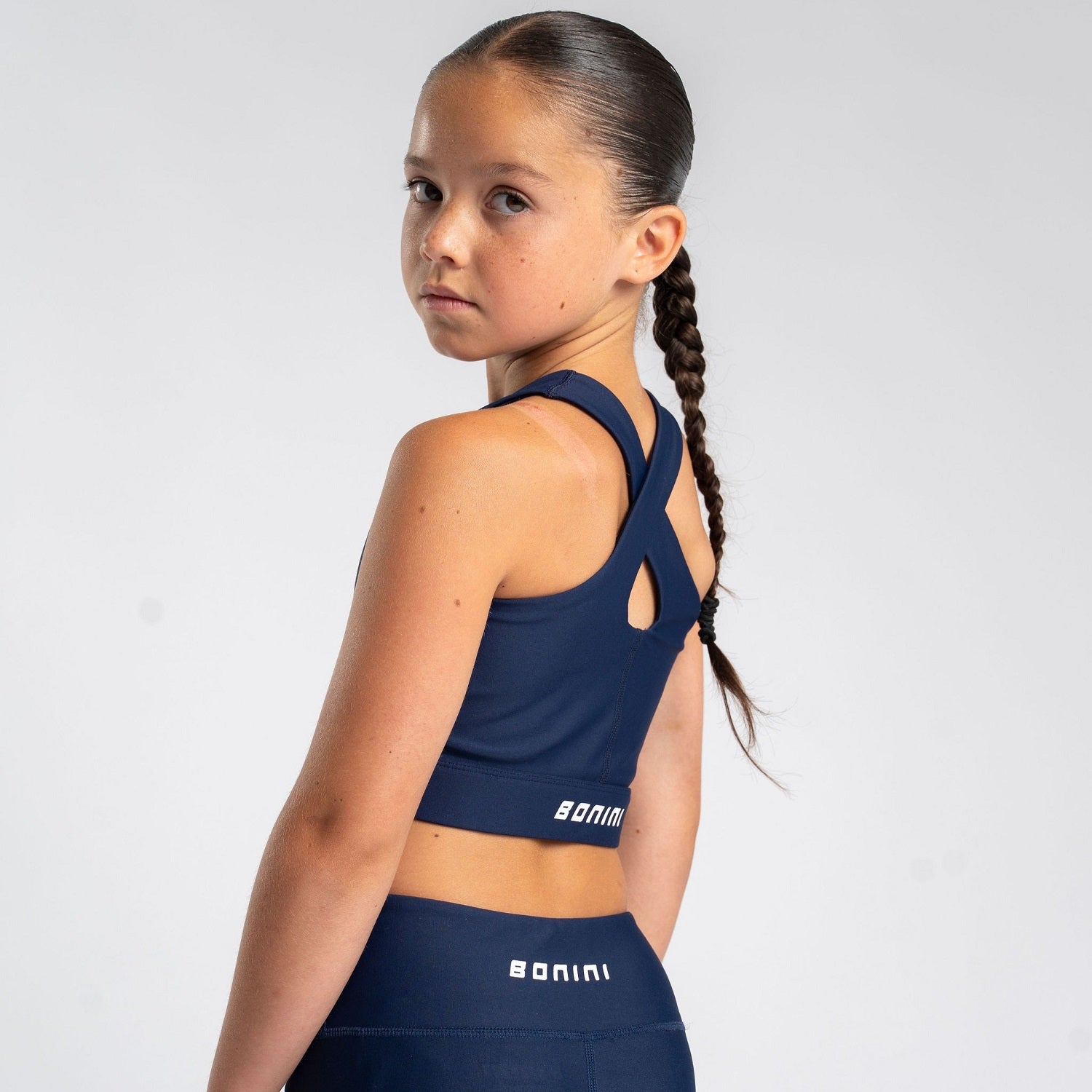 BONINI Aspire Crop Sport Top Navy BONINI Aspire Crop Sport Top Navy