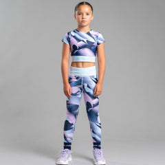 BONINI Energy Printed Sports Top Sky Blue