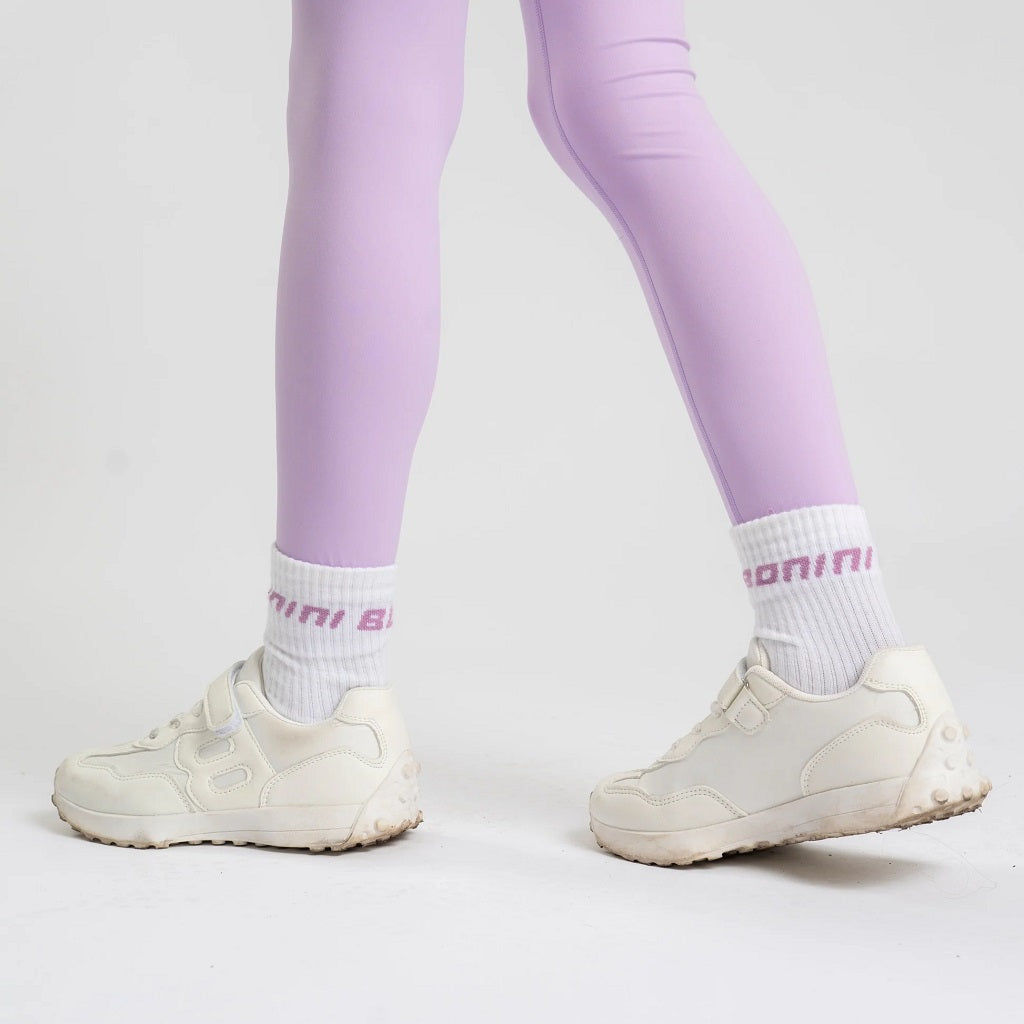 BONINI Aspire Sports Socks White Lilac BONINI Aspire Sports Socks White Lilac