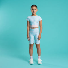 BONINI Energy AOP Crop Sport Top