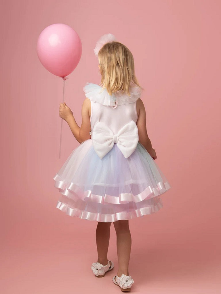 Tulle Diamante Dress with Headband Tulle Diamante Dress with Headband