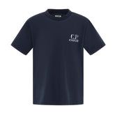 CP Company Boys Logo T-Shirt, a timeless wardrobe essential featuring striking chest and back graphics that showcase the brand's iconic imagery alongside a classic British sailor motif.