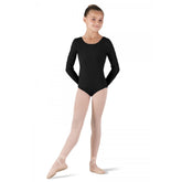 BLOCH Girls Long Sleeved Black Leotard