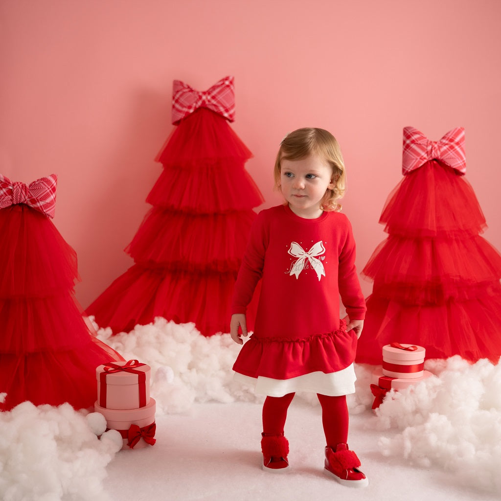 LITTLE A KATRINA Bow Frill Dress LITTLE A KATRINA Bow Frill Dress