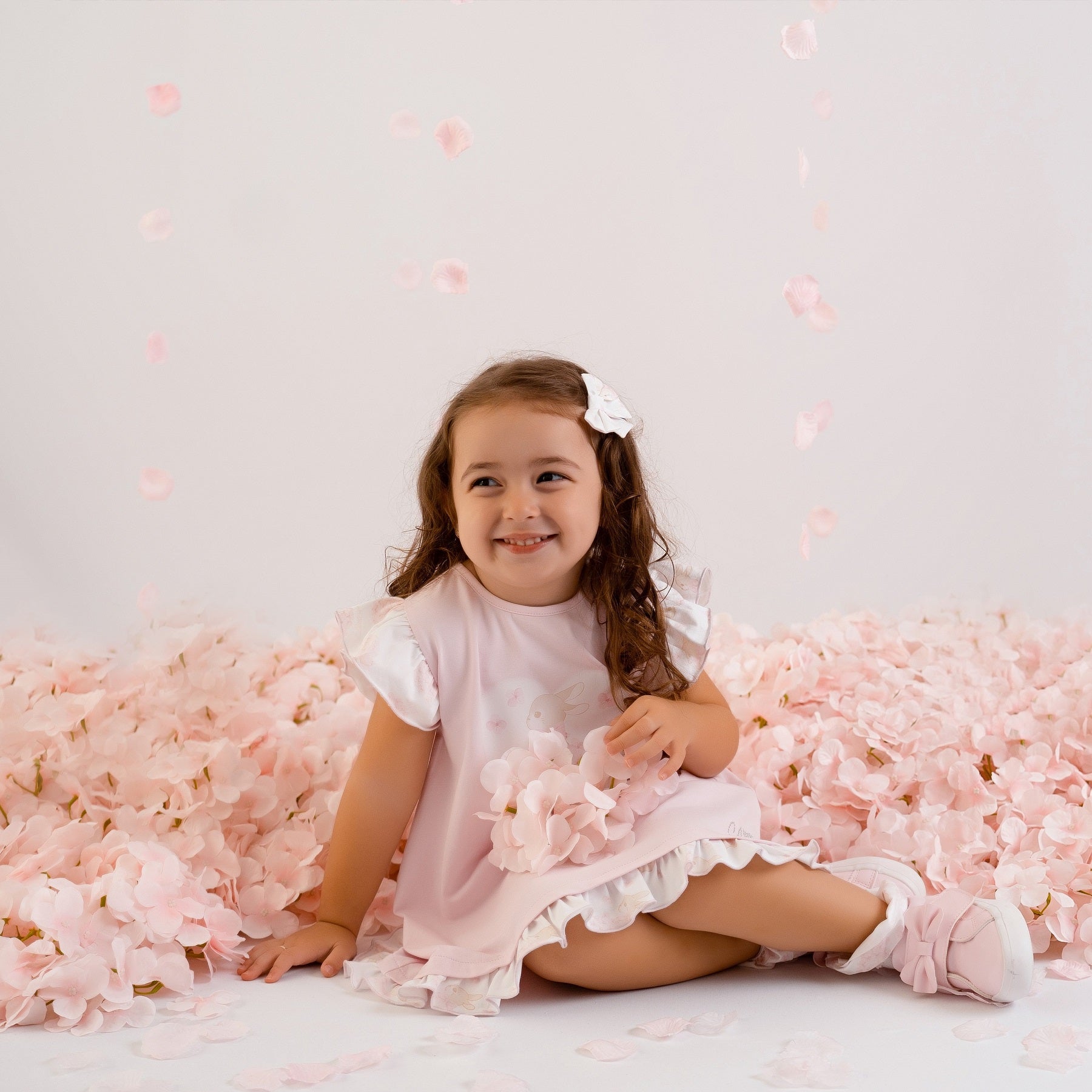 LITTLE A AMY Bunny Jersey Dress Pink LITTLE A AMY Bunny Jersey Dress Pink