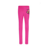 Fuchsia leggings for girls by the luxury Italian designer Moschino. Crafted from soft cotton with a touch of elastane, it showcase the brand's iconic Teddy Bear motif with red heart logo print on the front. The elasticated waistband deliver both comfort and contemporary style.