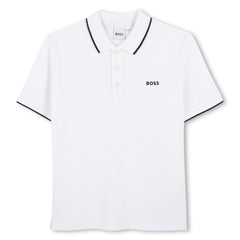BOSS Logo Polo Shirt White