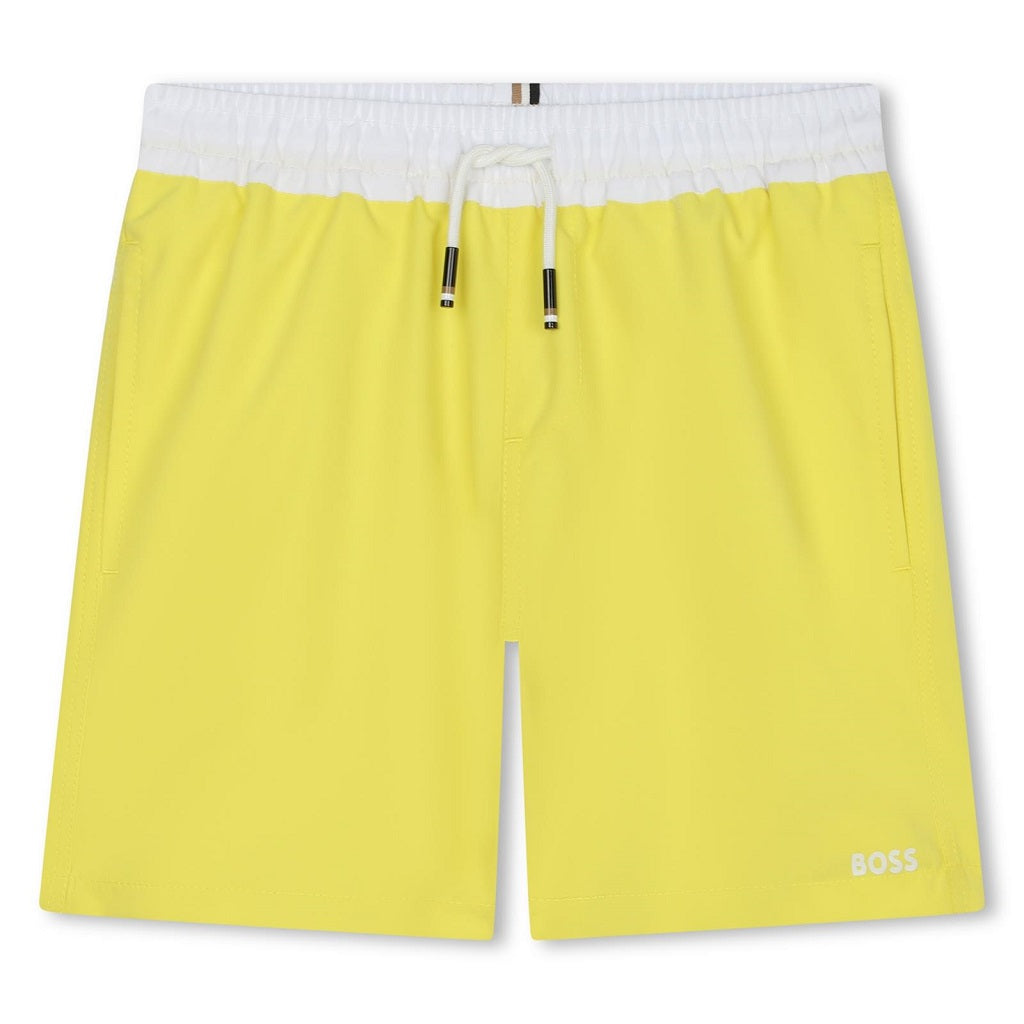 BOSS Kids Magic Swim Shorts Yellow