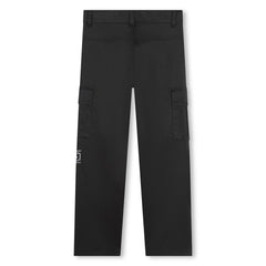 BOSS KIDS Black Cargo Trousers