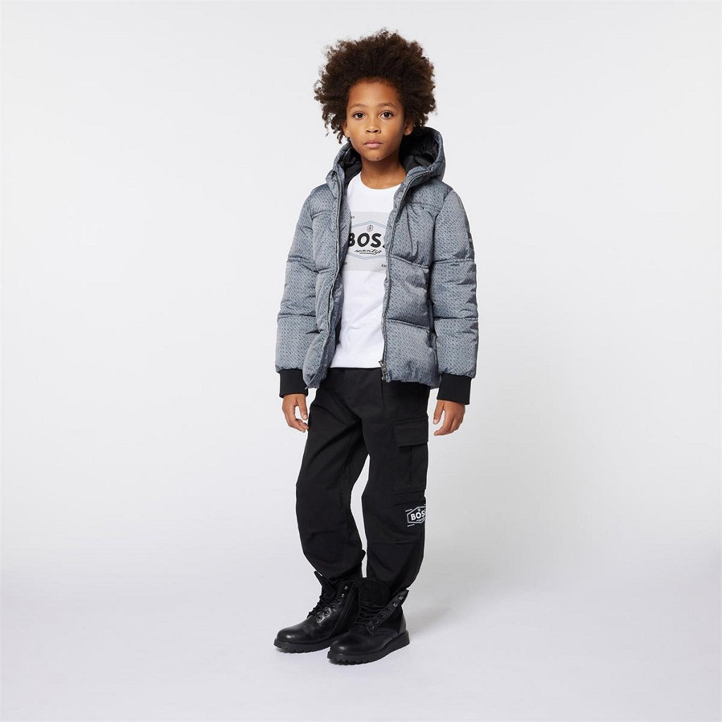 BOSS KIDS Black Cargo Trousers BOSS KIDS Black Cargo Trousers