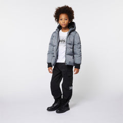 BOSS KIDS Black Cargo Trousers