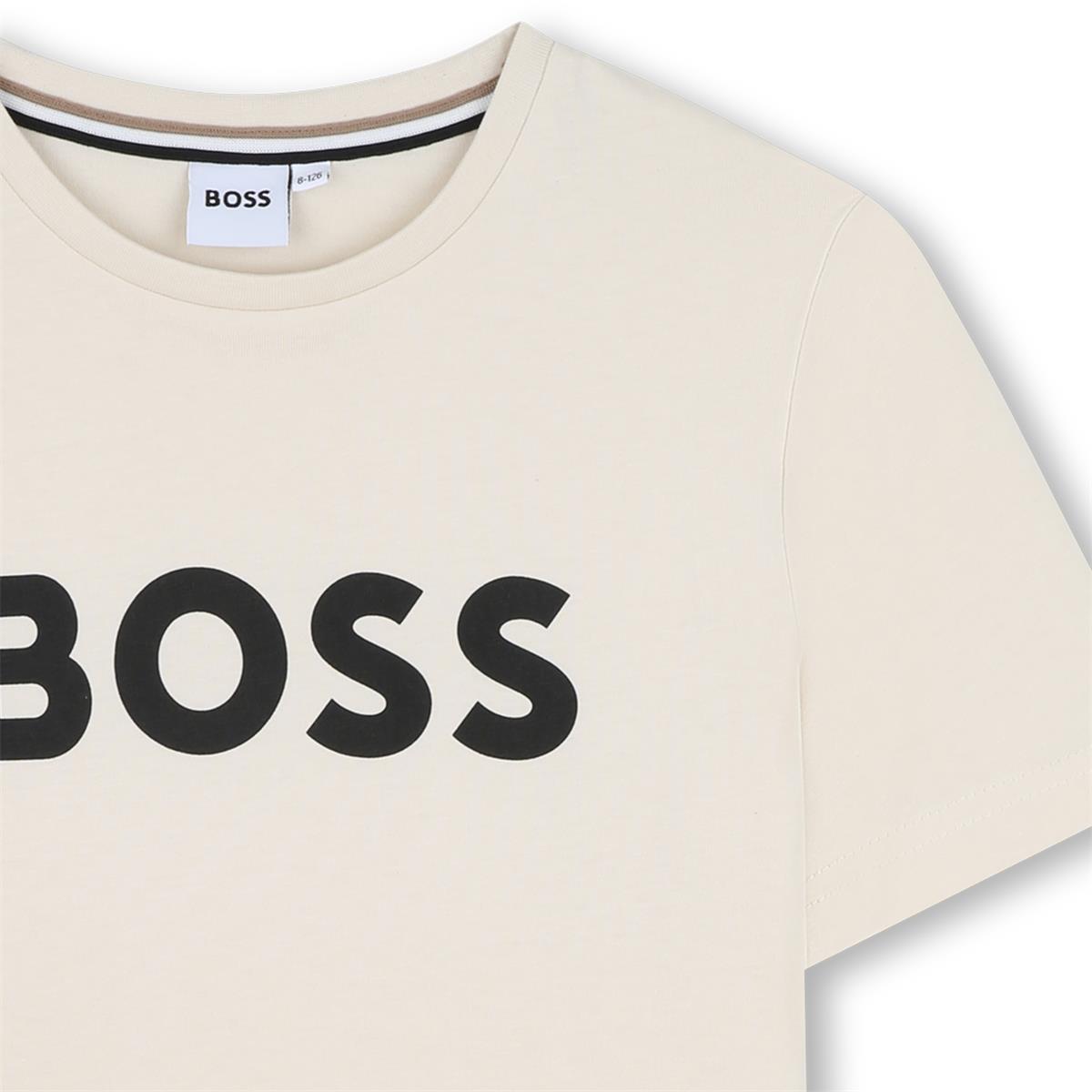 BOSS KIDS Short Sleeve T-Shirt Beige BOSS KIDS Short Sleeve T-Shirt Beige