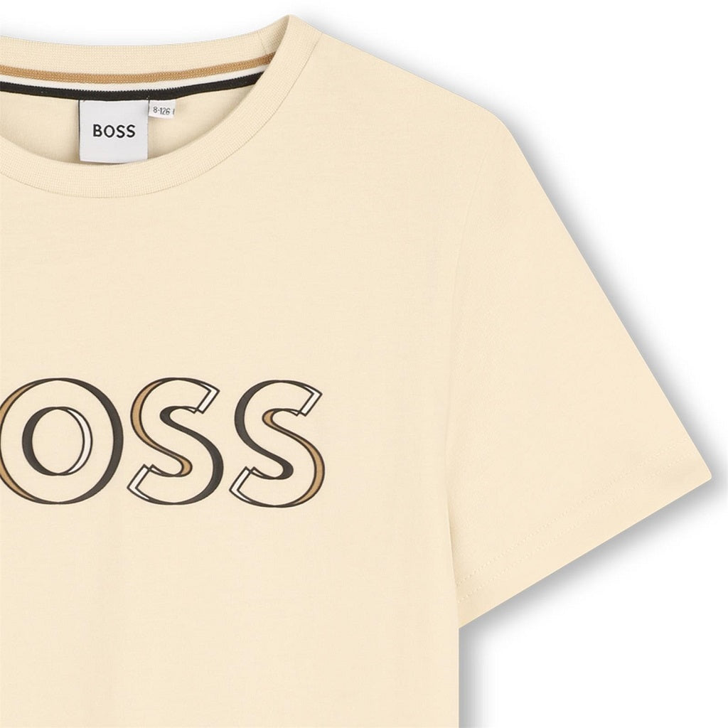 BOSS KIDS Logo Print Short Sleeve T-Shirt BOSS KIDS Logo Print Short Sleeve T-Shirt