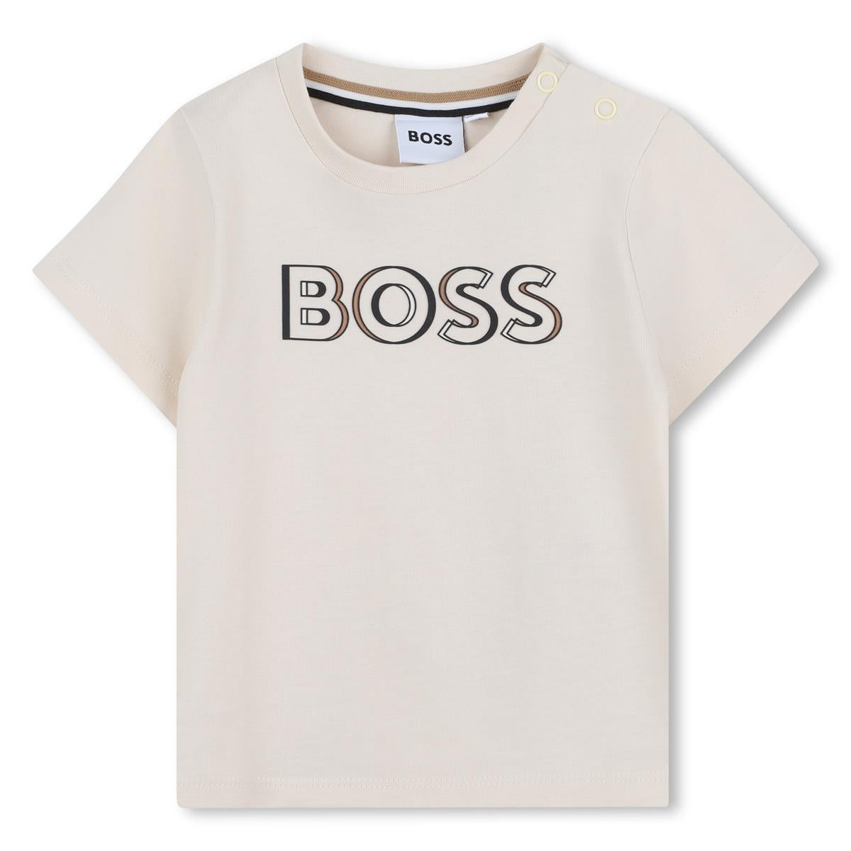 BOSS Baby Boys Short Sleeve Logo Print T-Shirt