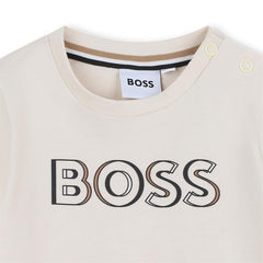 BOSS Baby Boys Short Sleeve Logo Print T-Shirt