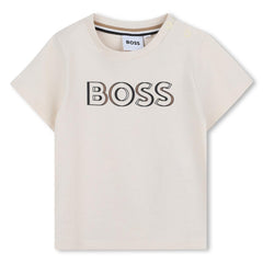BOSS Baby Boys Short Sleeve Logo Print T-Shirt