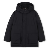 BOSS KIDS Hooded Parker Black