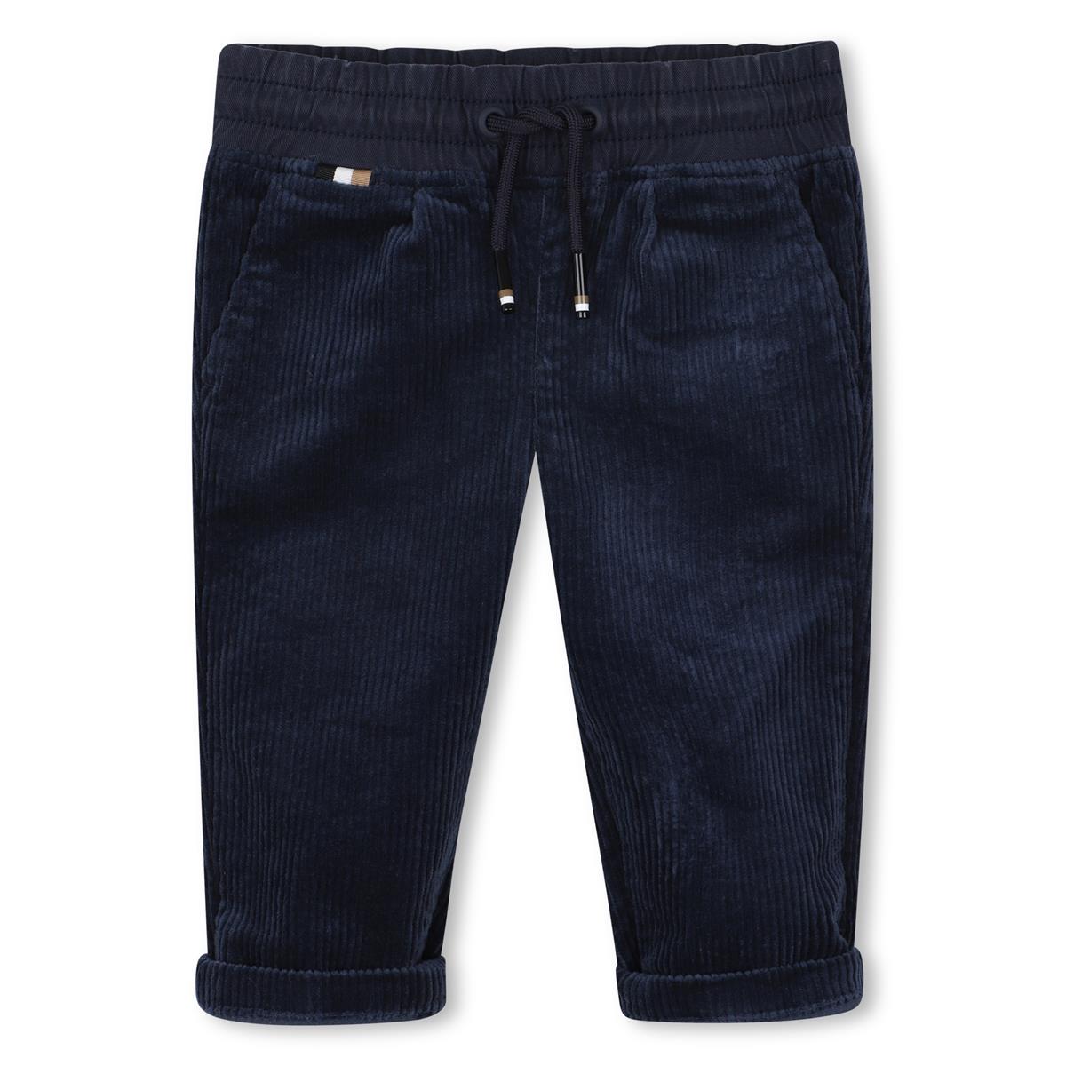 BOSS Baby Boys Navy Velvet JTrousers