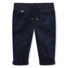 BOSS Baby Boys Navy Velvet JTrousers