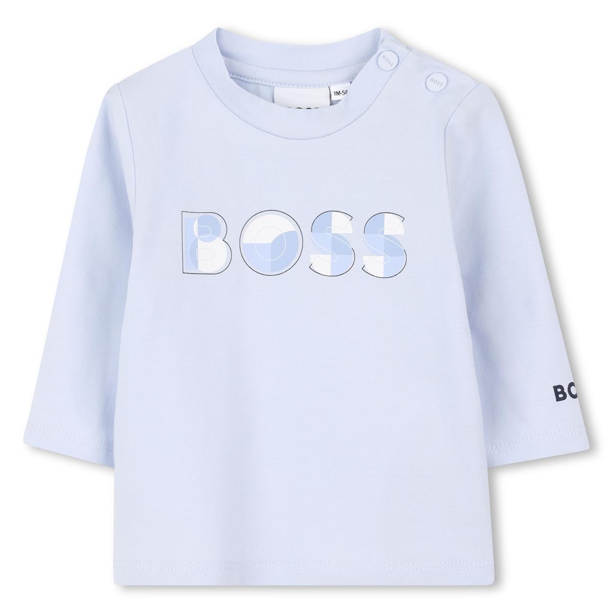 BOSS Baby Boys Blue Long Sleeve T-Shirt