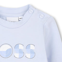 BOSS Baby Boys Blue Long Sleeve T-Shirt
