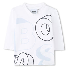 BOSS Baby Boys Blue Cardigan Trousers T-Shirt Set