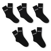 BOSS Socks 5 Pair Set Black