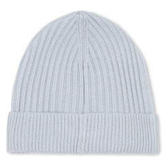 BOSS KIDS Knit beanie with branded embroidery