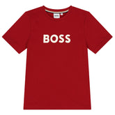 BOSS KIDS Short Sleeve T-Shirt Red