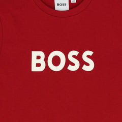 BOSS KIDS Short Sleeve T-Shirt Red