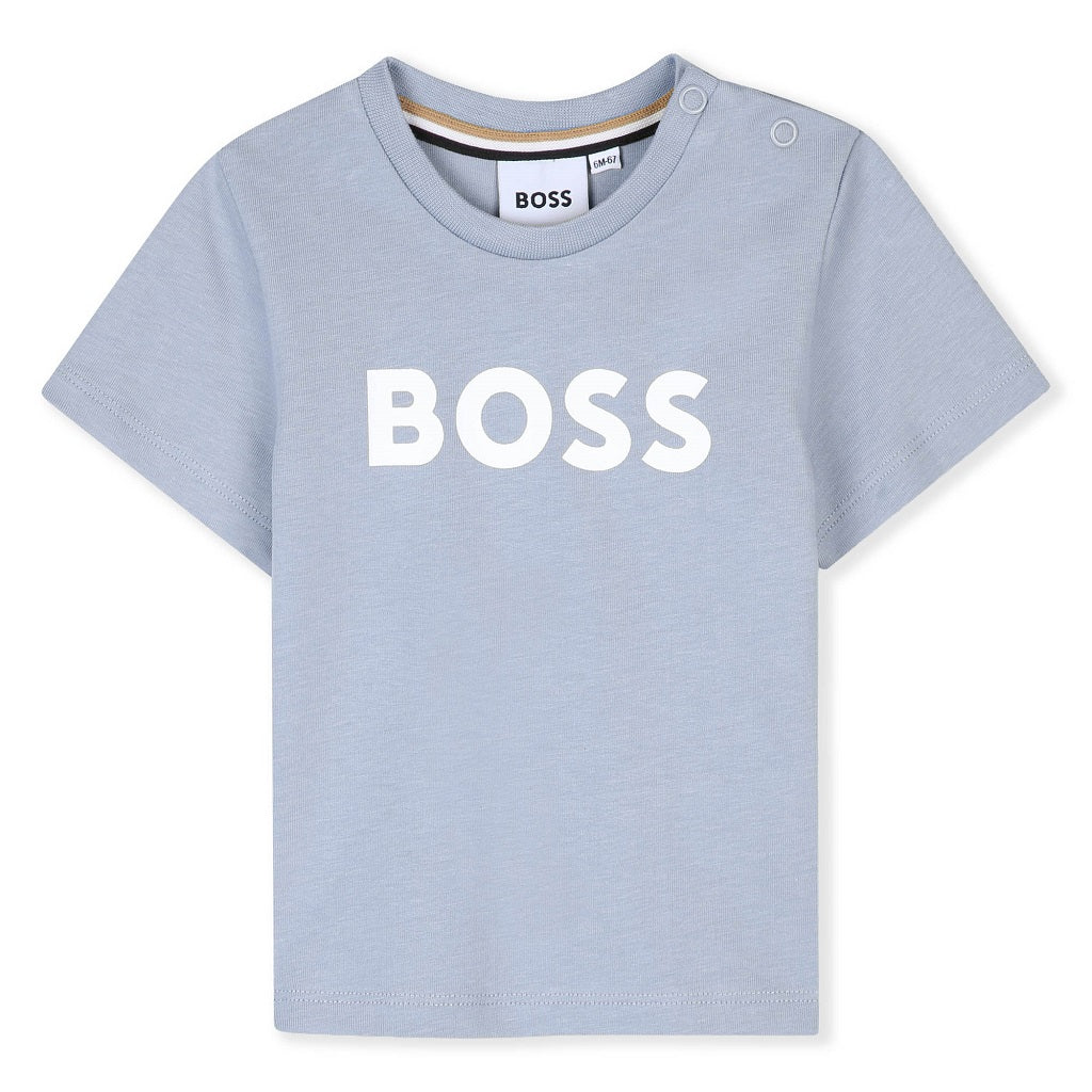 BOSS Baby Boys Short Sleeve T-Shirt Pale Blue