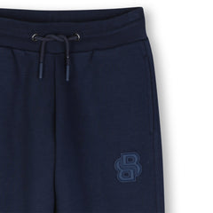 BOSS KIDS Hooded Cardigan with Jogging Bottoms Navy