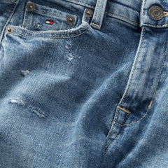 TOMMY HILFIGER Distressed Straight Jeans