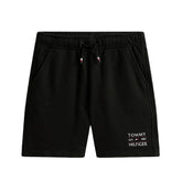 TOMMY HILFIGER Logo Graphic Sweatshorts Black