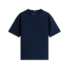 TOMMY HILFIGER Flag Embroidered T-Shirt Navy