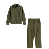 TOMMY HILFIGER Half Zip Sweatshirt and Cargo Joggers