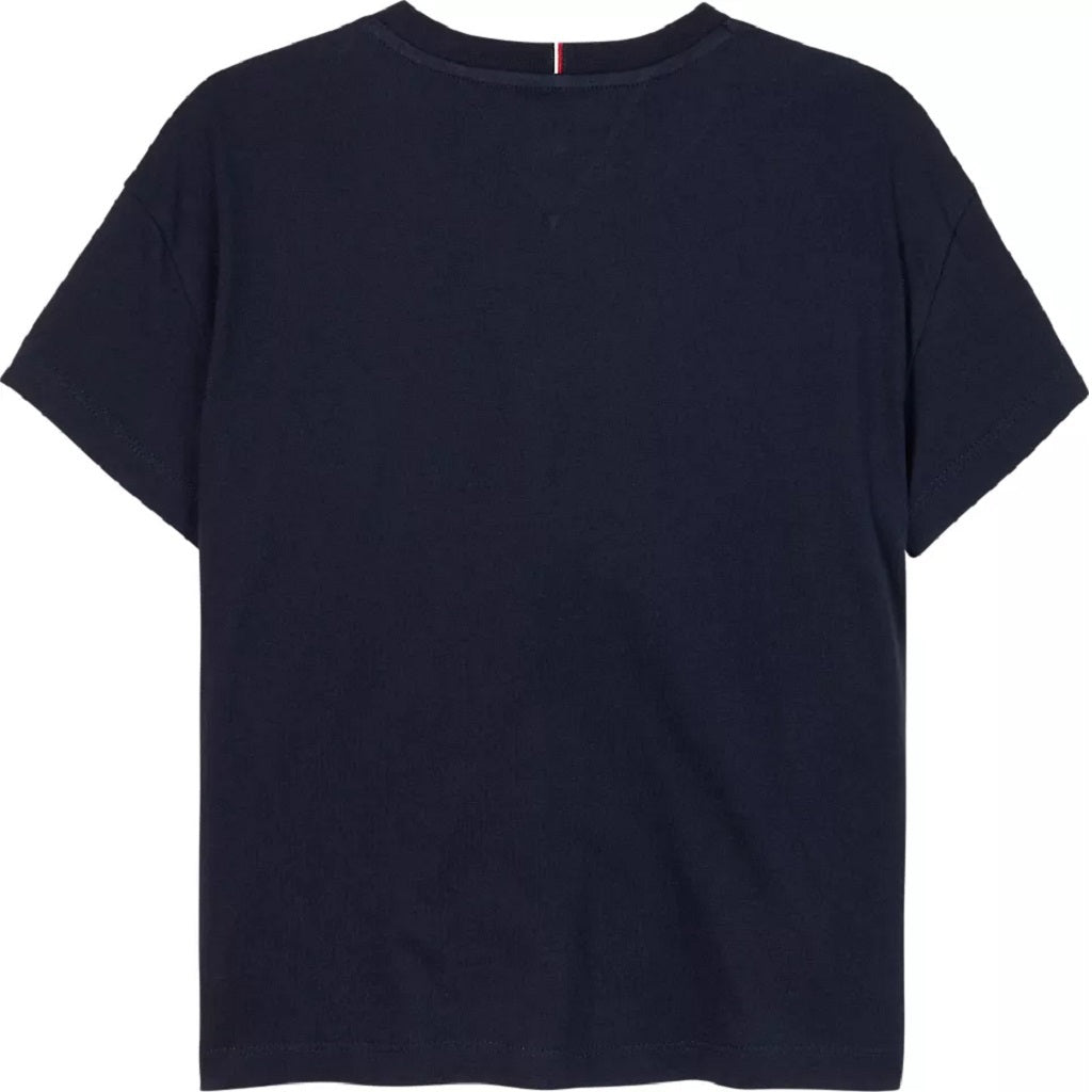 TOMMY JNR Girls Varsity T-Shirt Navy TOMMY JNR Girls Varsity T-Shirt Navy